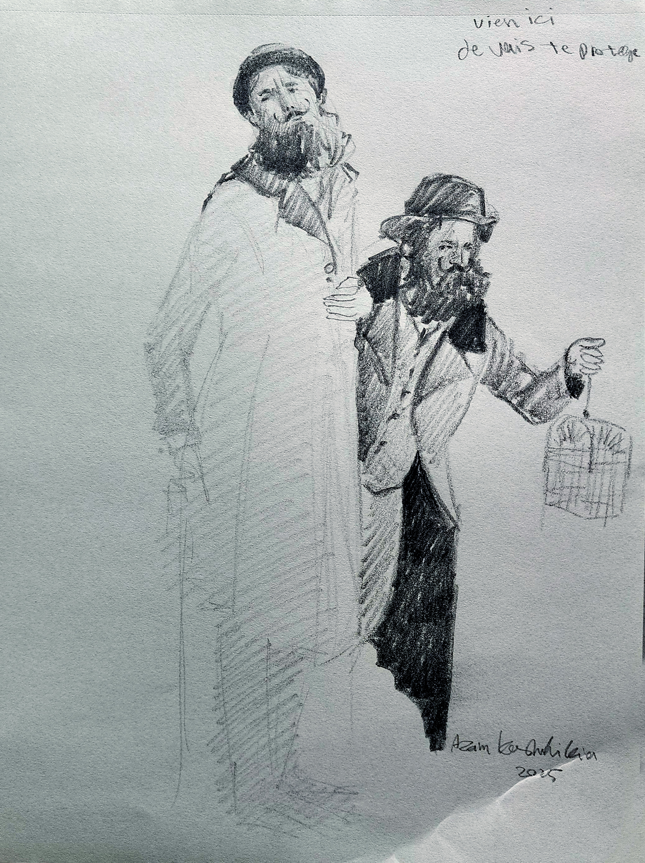 Live model drawing 1