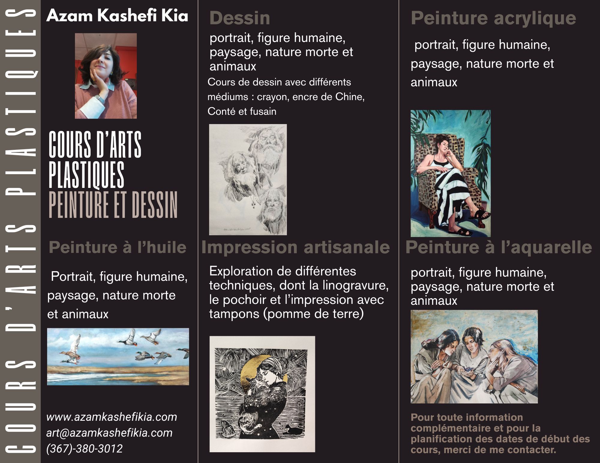 Cours de dessin et de peinture